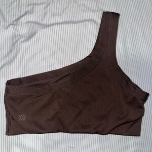all in motion One-Shoulder Brown Sports Bra